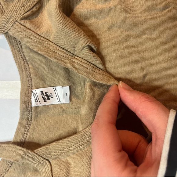 Los Angeles Apparel Baby Rib Spaghetti Crop Tank - Picture 4 of 4